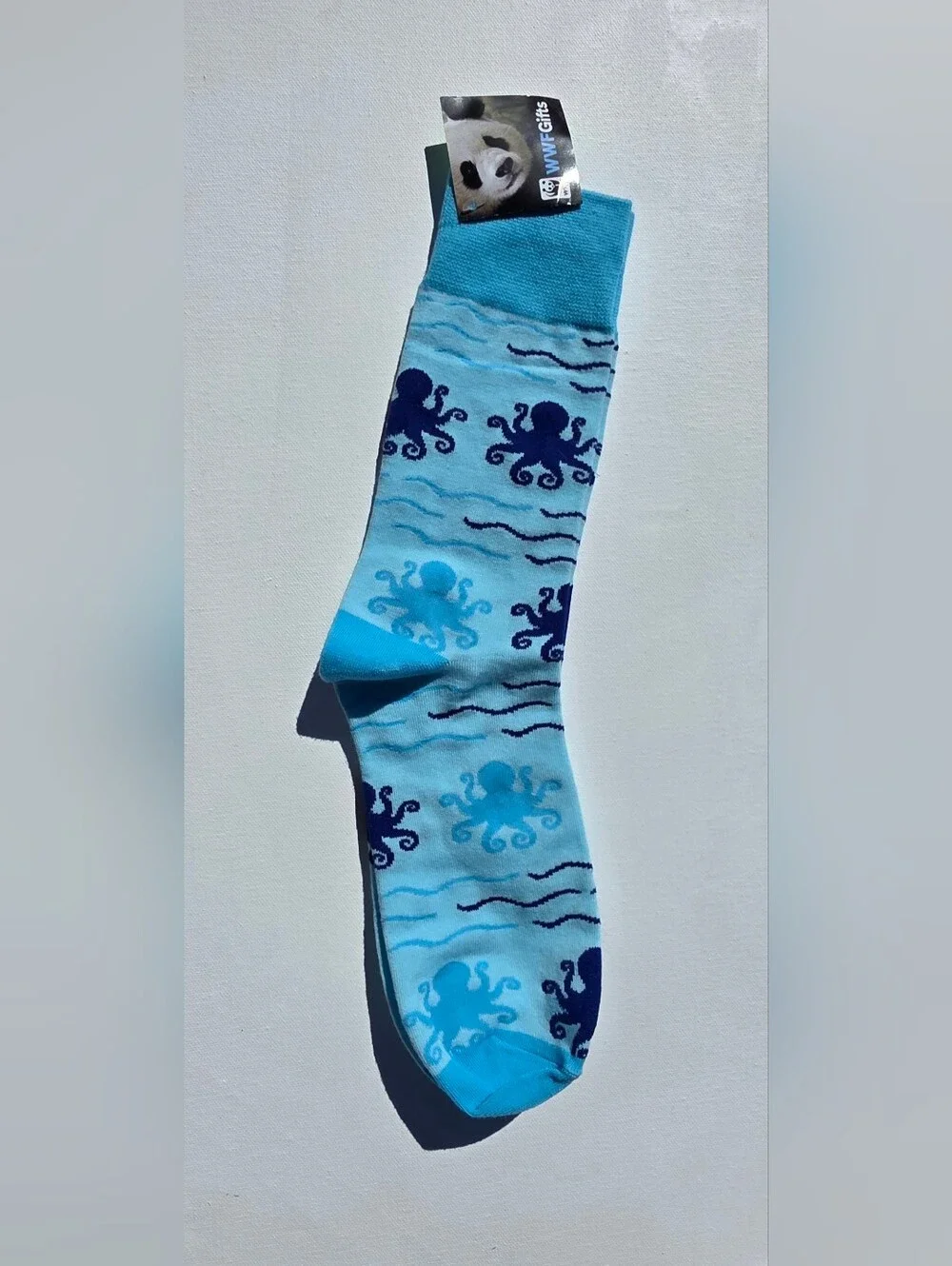 Light Blue Octopus Pattern Women’s Crew Socks